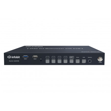 Multivisionnaire 4K60 4x2 avec KVM